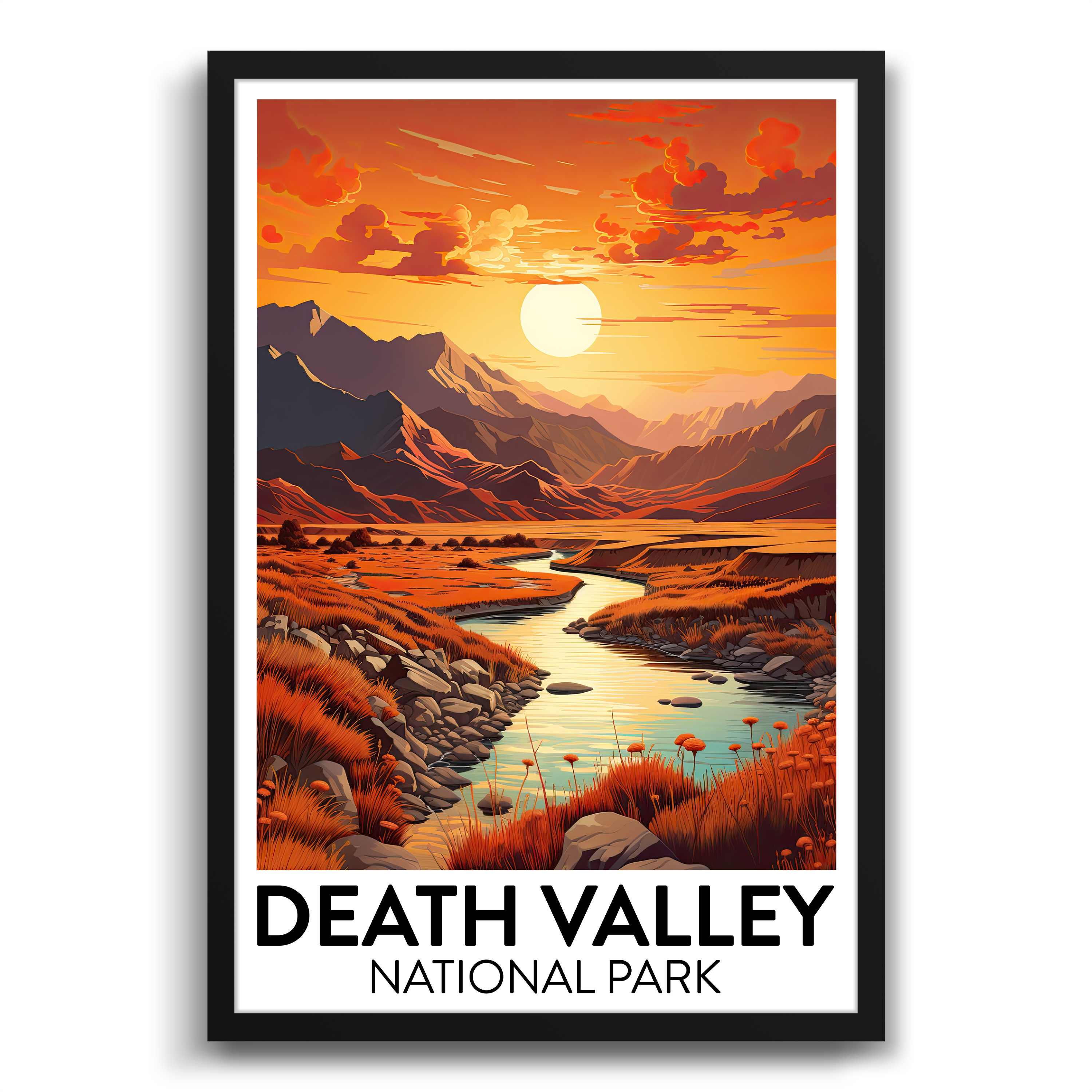 Death valley national park poster