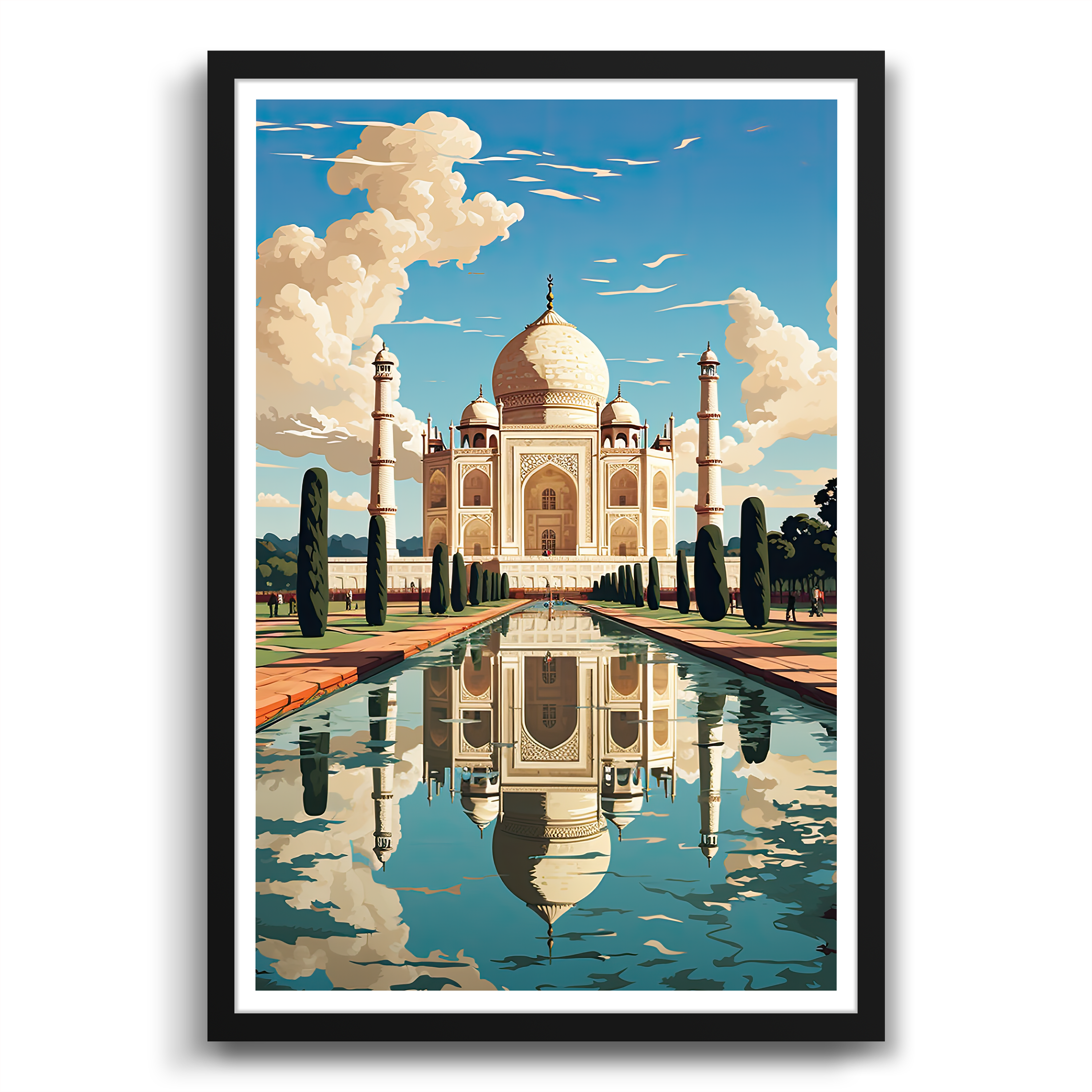 Mughal Majesty: The Taj Mahal at Dawn Poster
