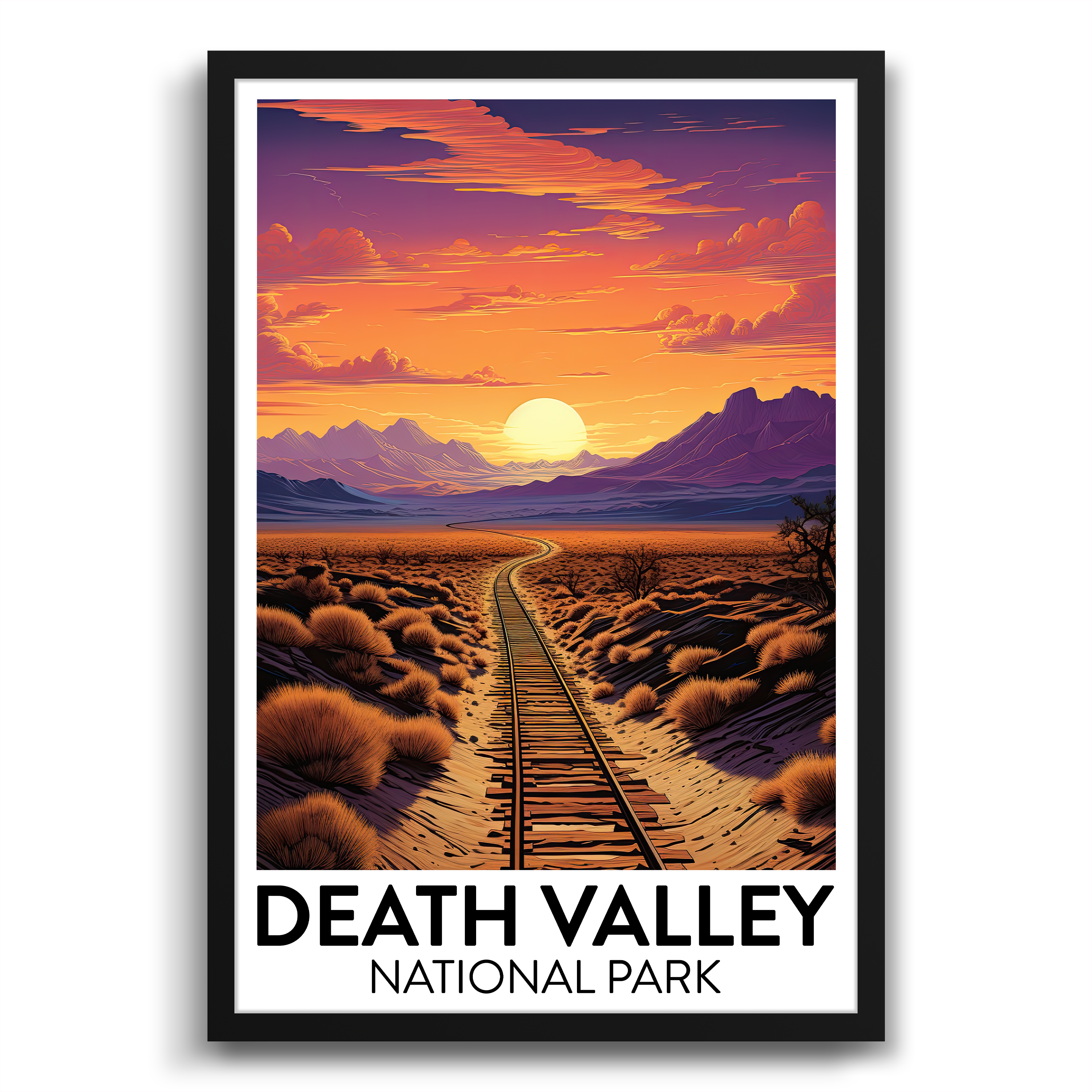 Death Valley Railroad Poster