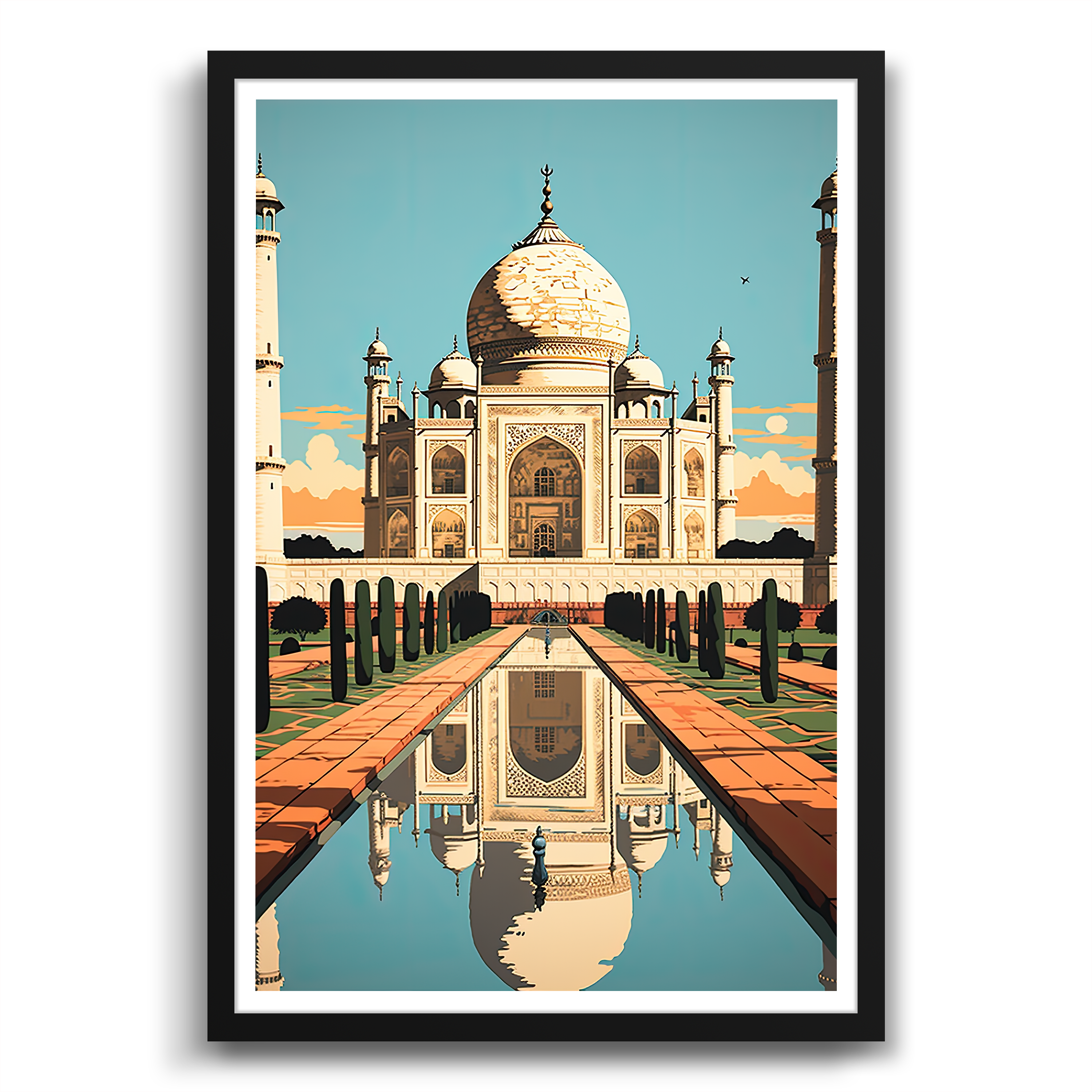 Agra's Architectural Jewel taj mahal poster