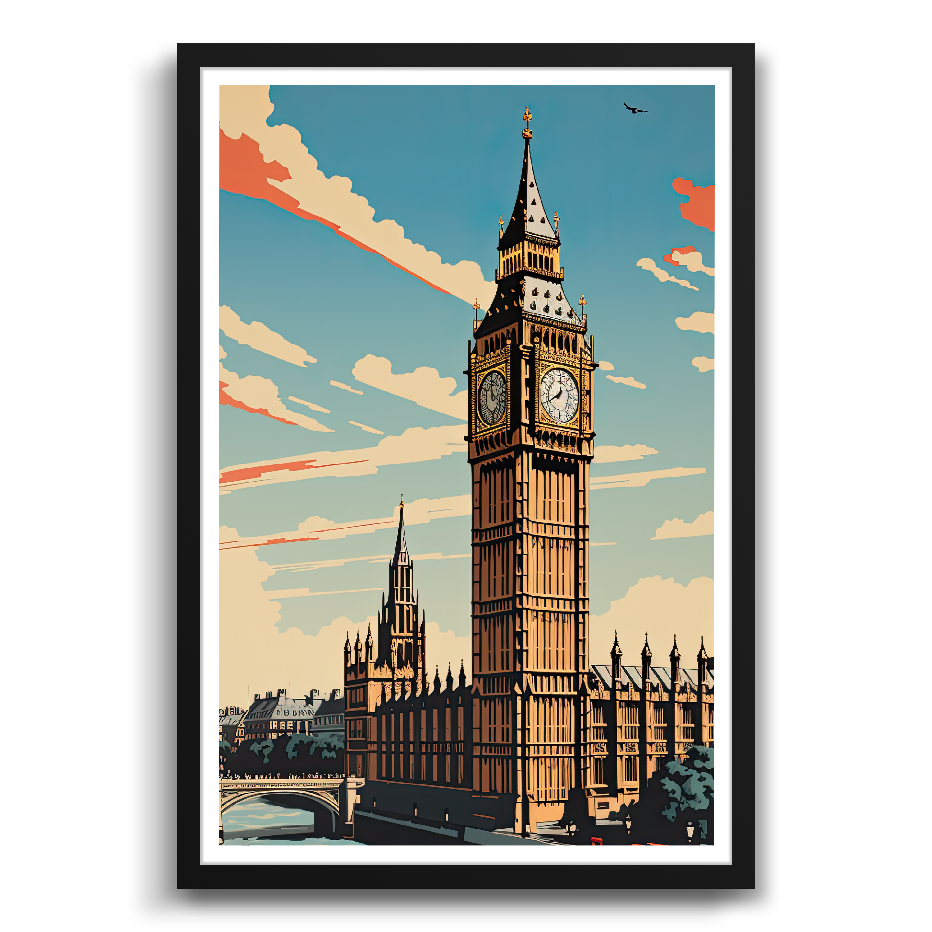 Big Ben & Houses Of Parliament Poster