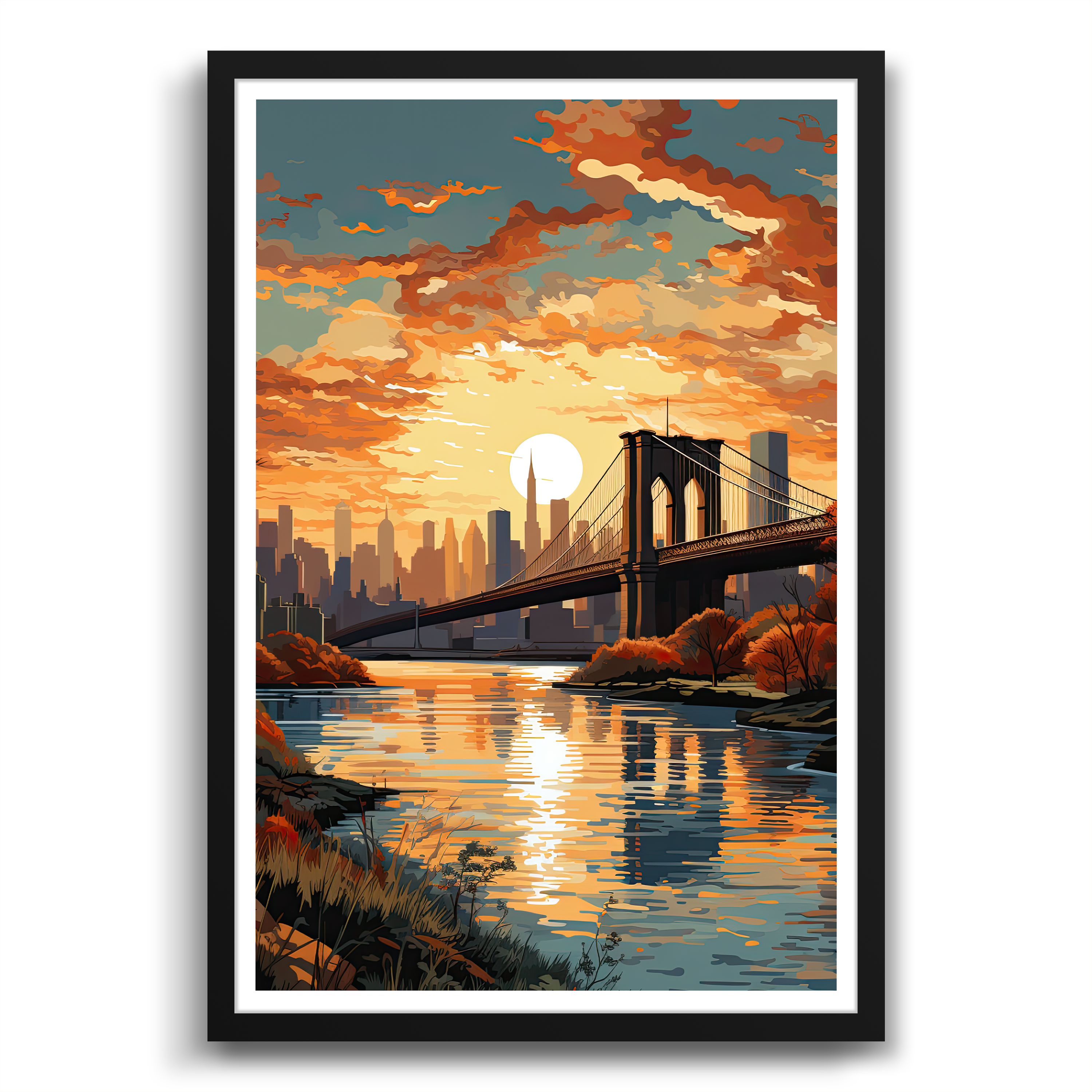 Brooklyn Bridge's Skyline Serenade Poster