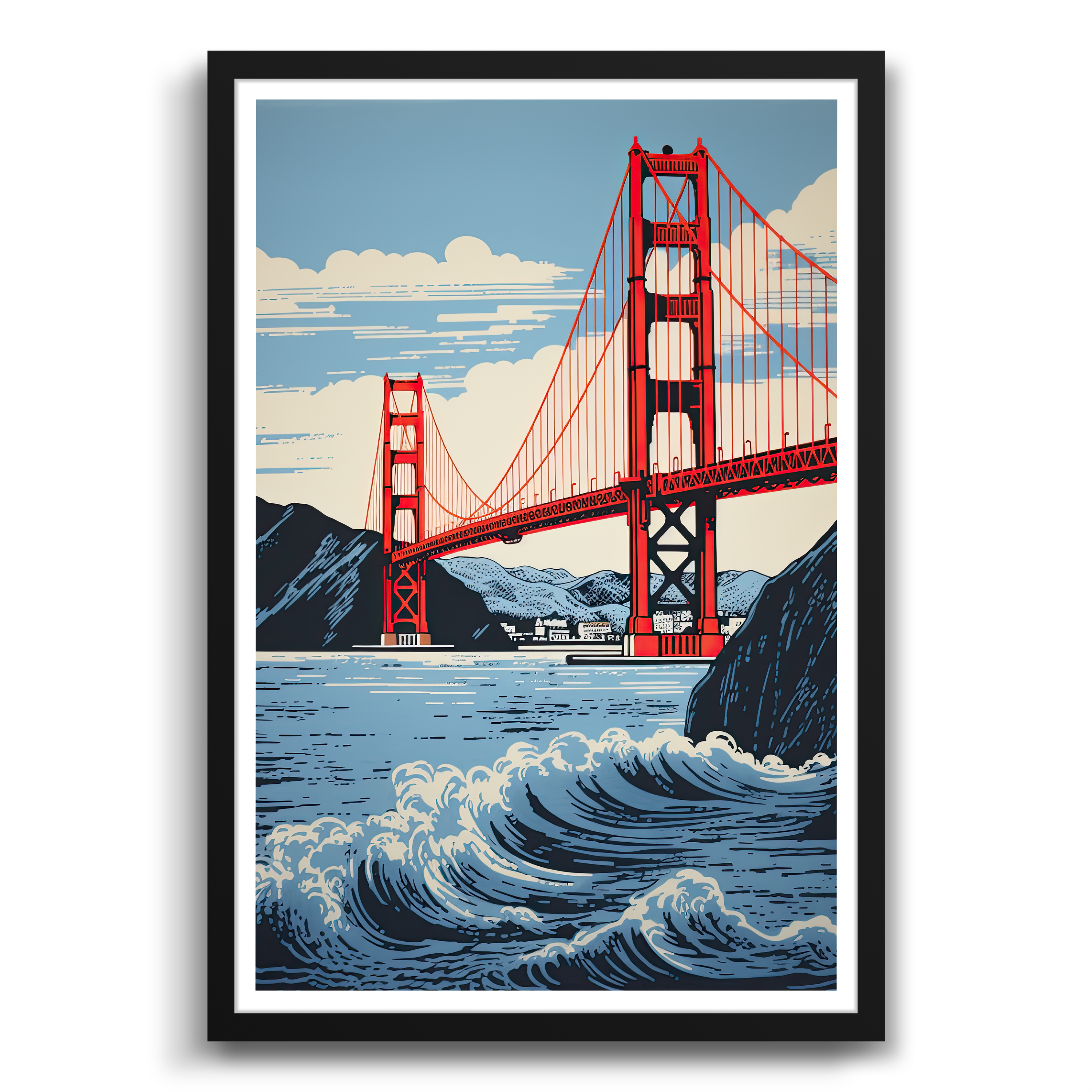 Shoreline View Of The Golden Gate Bridge
