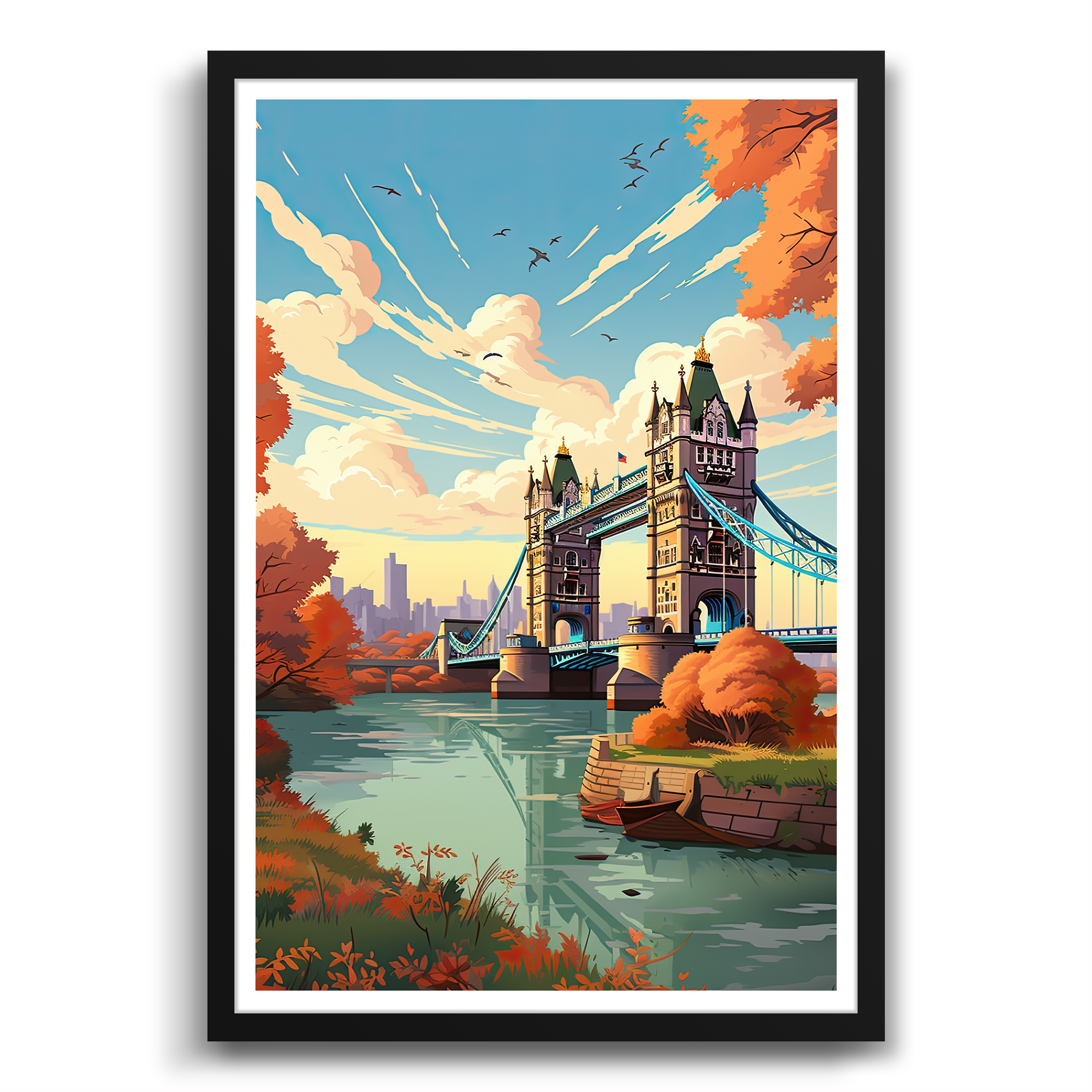 Golden Hour at Tower Bridge Poster