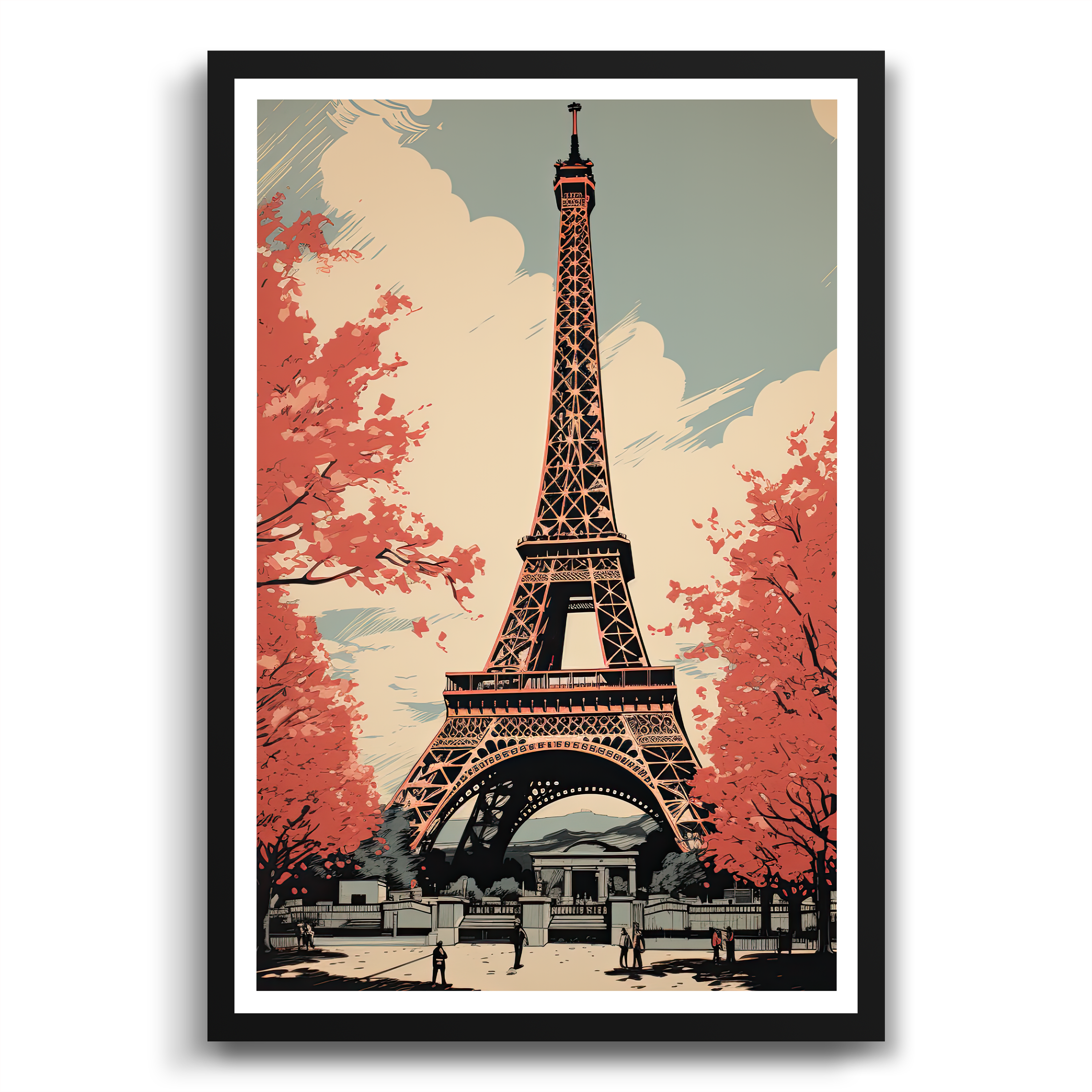 Vintage Eiffel Tower Print