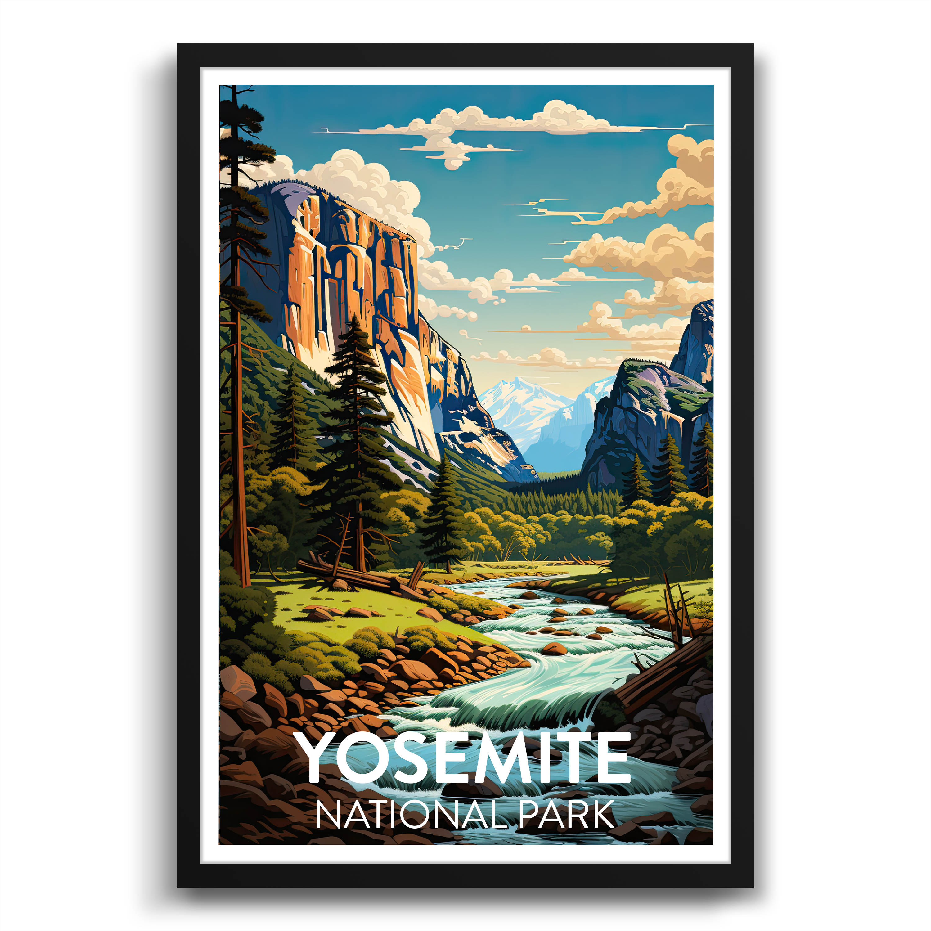 yosemite valley poster